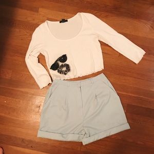 High waisted vintage shorts